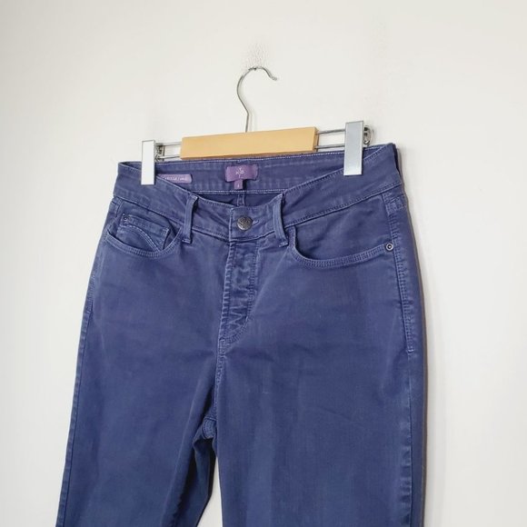 NYDJ Jeans Clarissa Slimming Straight Ankle Classic Navy 6 - Picture 5 of 11